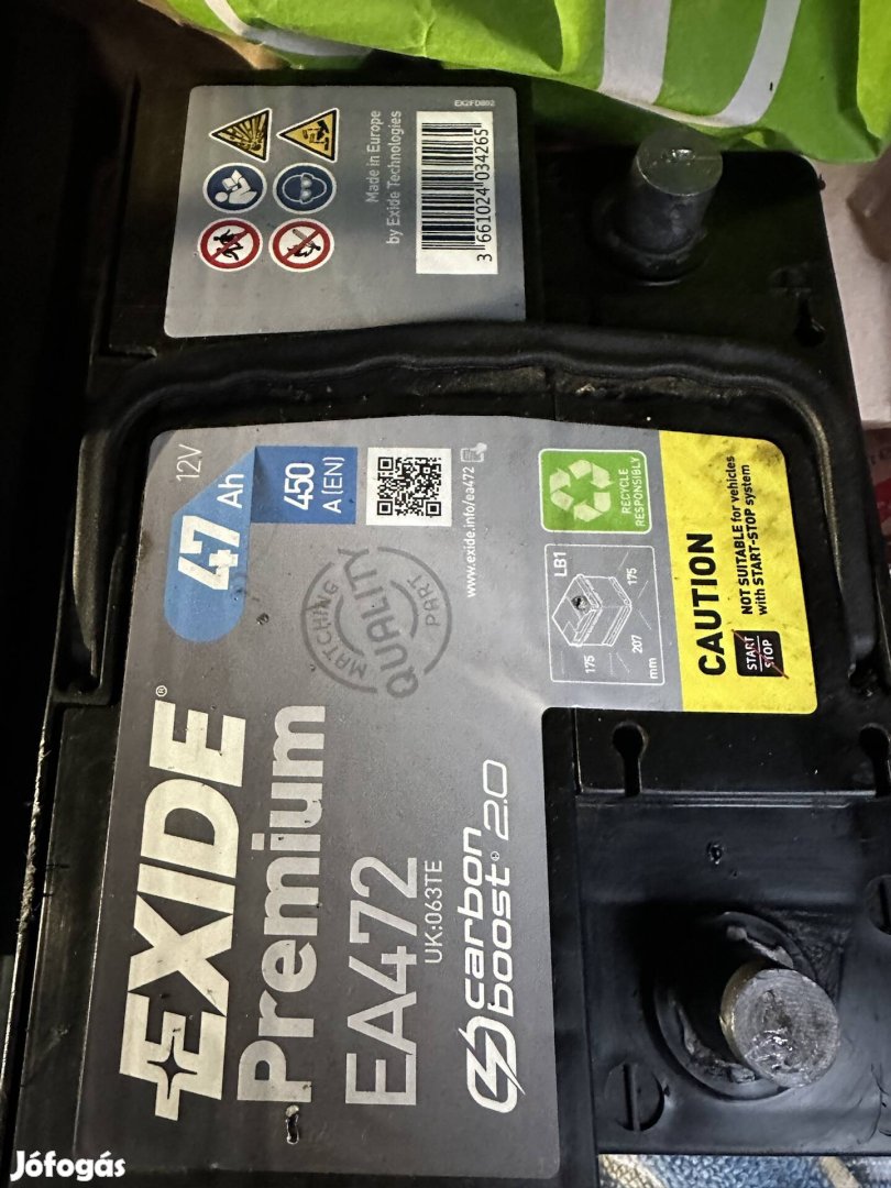 Exide Premium 47ah J+ Akkumulator 