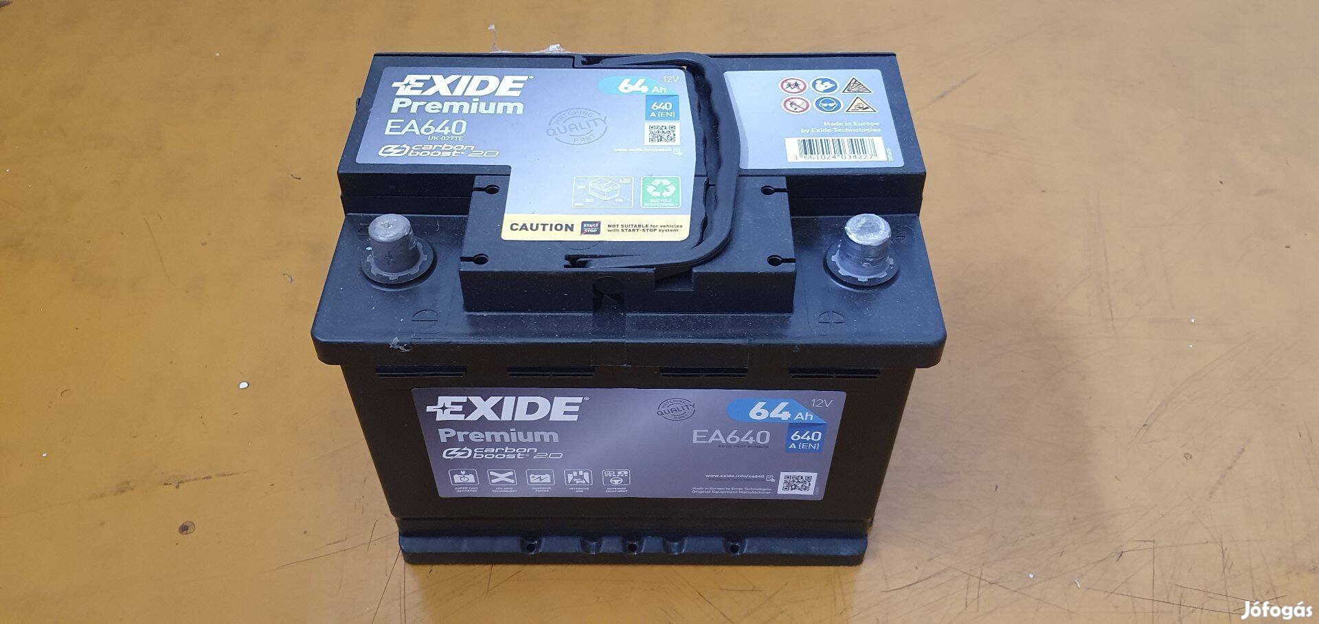 Exide Premium EA640 64Ah akkumulátor eladó