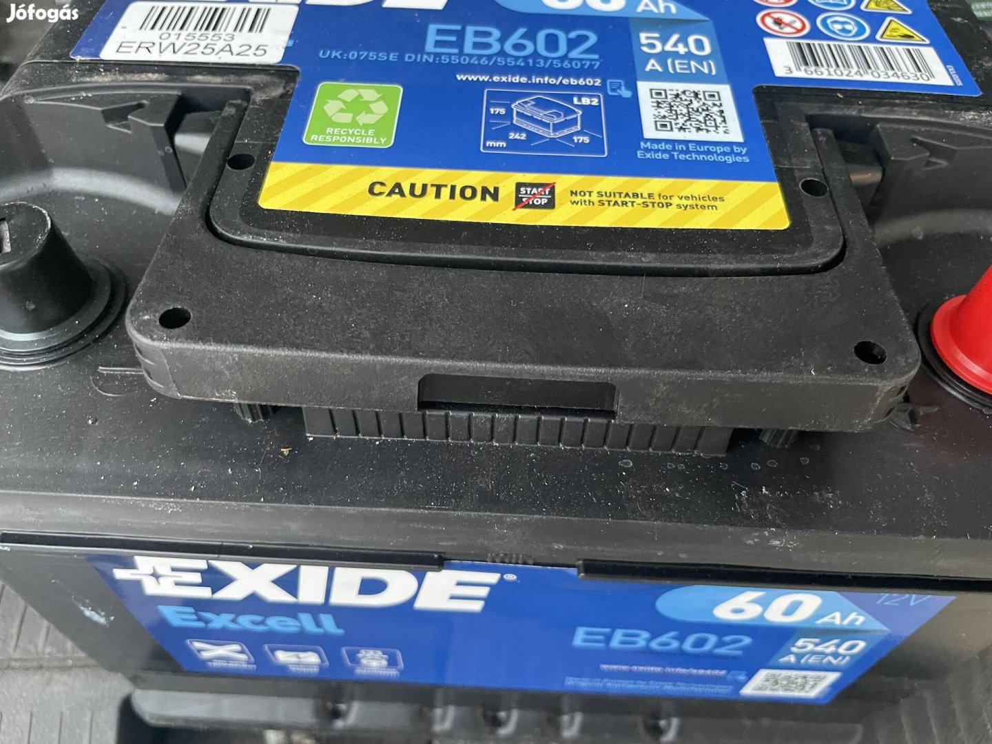 Exide eb602 60ah akku