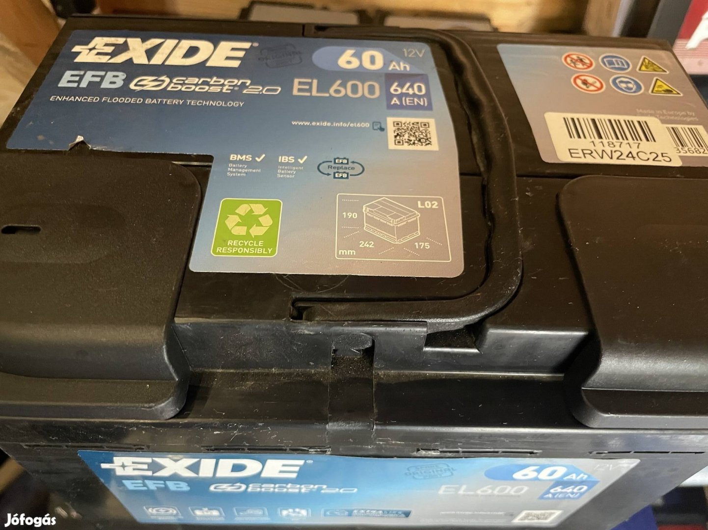 Exide efb 60ah akku start stop