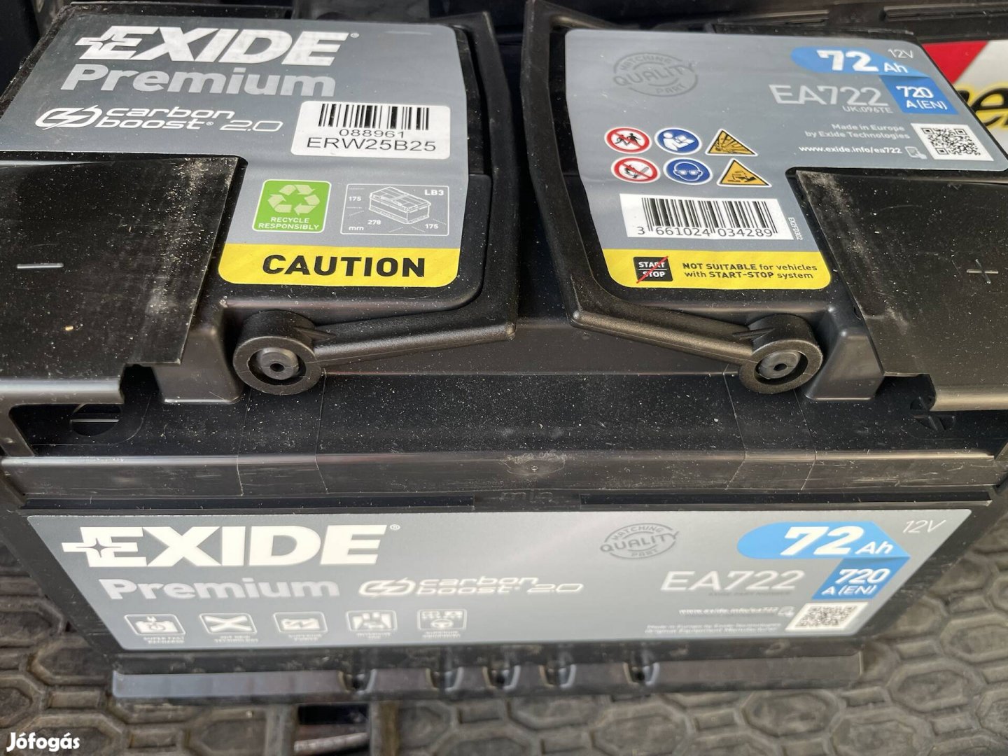 Exide premium 72ah akku új