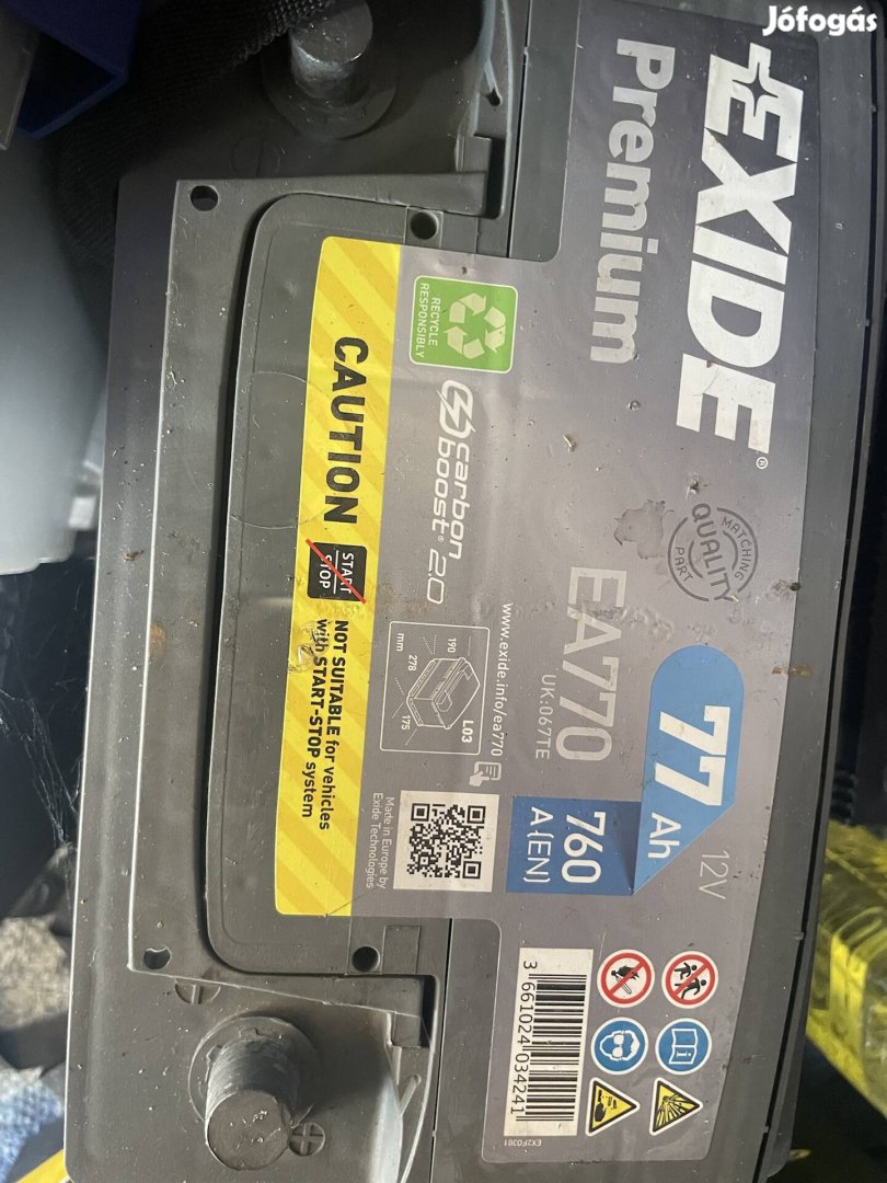 Exide premium 77ah akku EA770