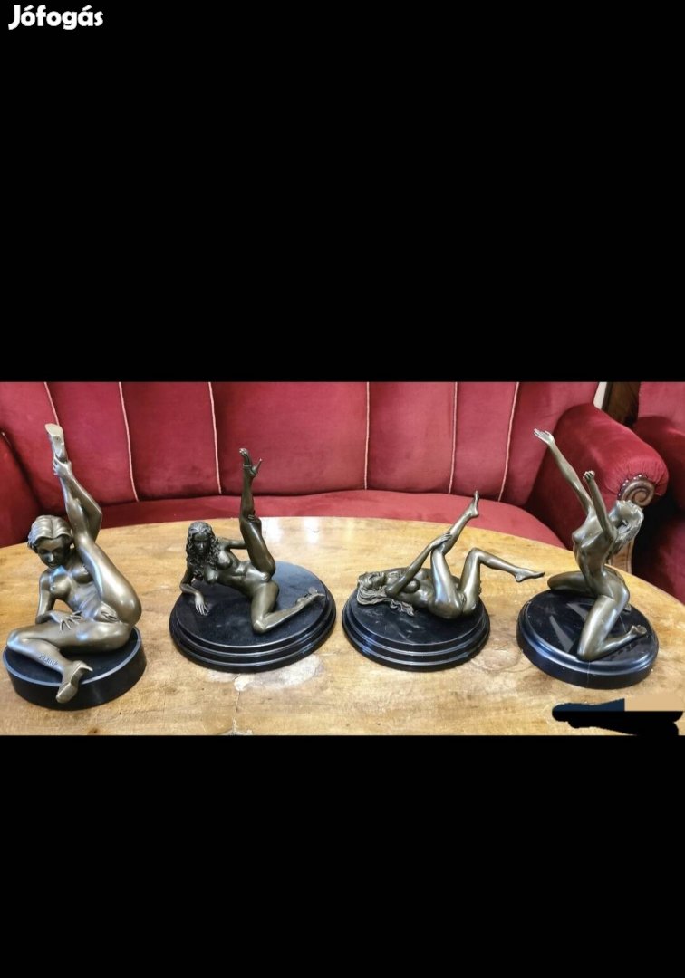 Exkluzív erotikus bronzszobor sorozat