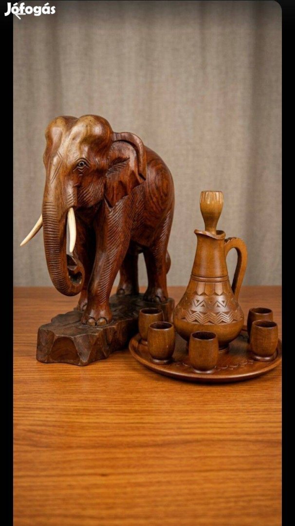 Exkluzív fa dísz pálinkás szett egyben!