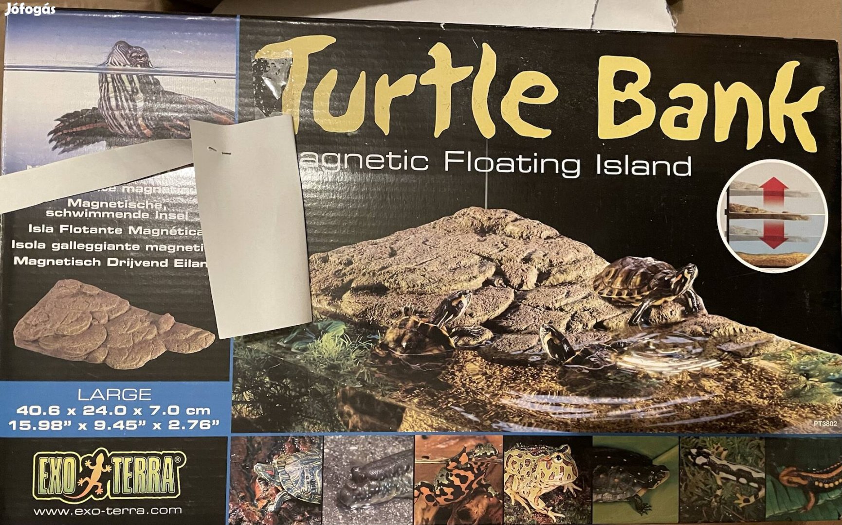 Exoterra Turtle Bank, teknőskilépő, legnagyobb méret