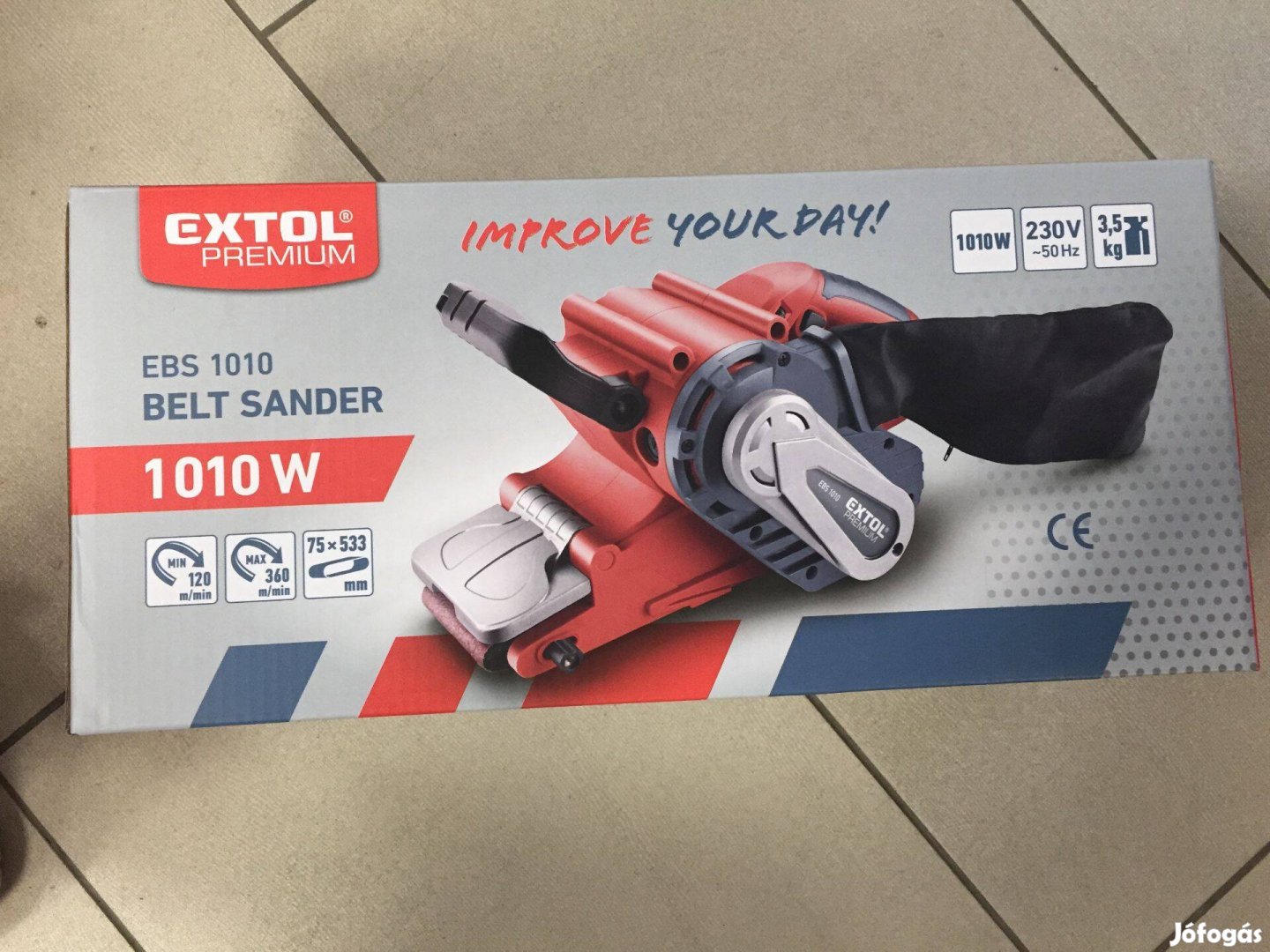 Extol 8894300 Szalagcsiszológép 76x533mm 1010W