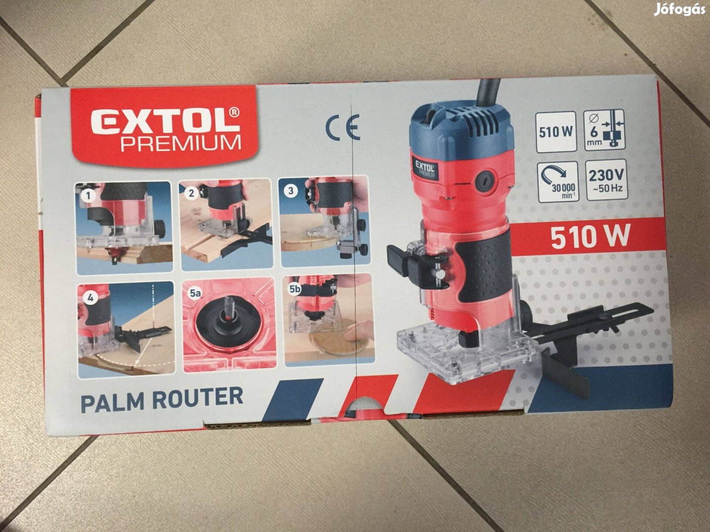 Extol Premium Élmarógép 510W befogás: 6mm (8893311)