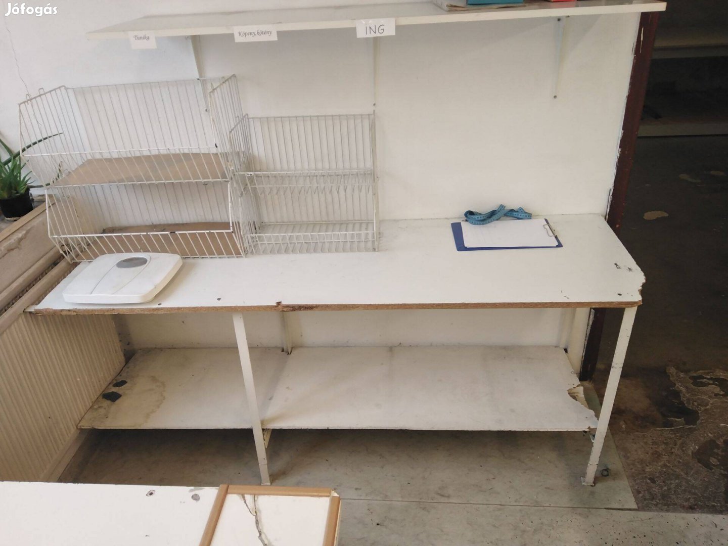 Extra Masszív Műhelyasztal / Munkaasztal Fém Váz