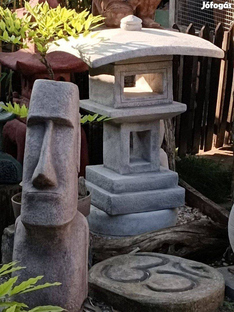 Extra Minimál Modern 80cm Kerti kő lámpa pagoda lámpás Fagyálló