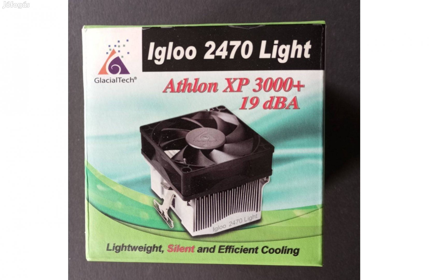 Extra csendes halk coolink processzor hűtő Igloo 2470 light Athlon XP