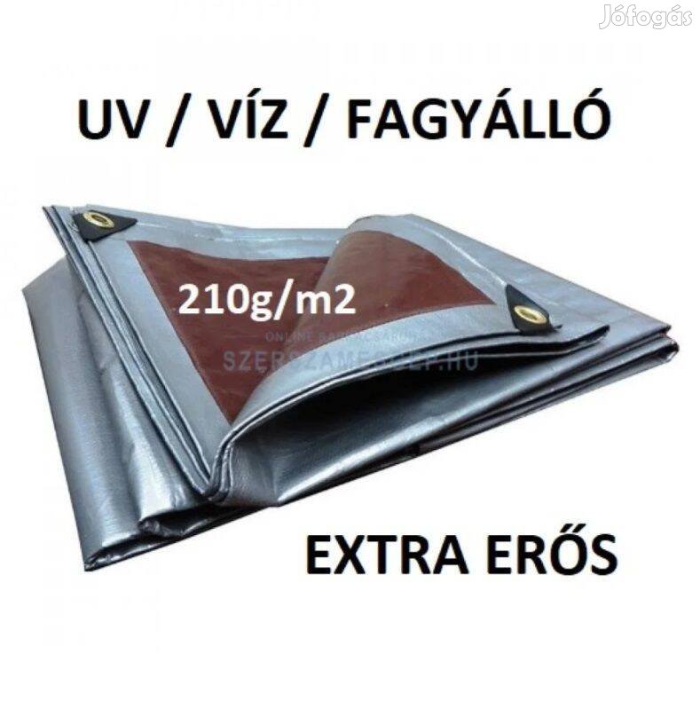 Extra erős, vízálló , UV és fagyálló takaróponyva 210g/m2 , 3x4 m