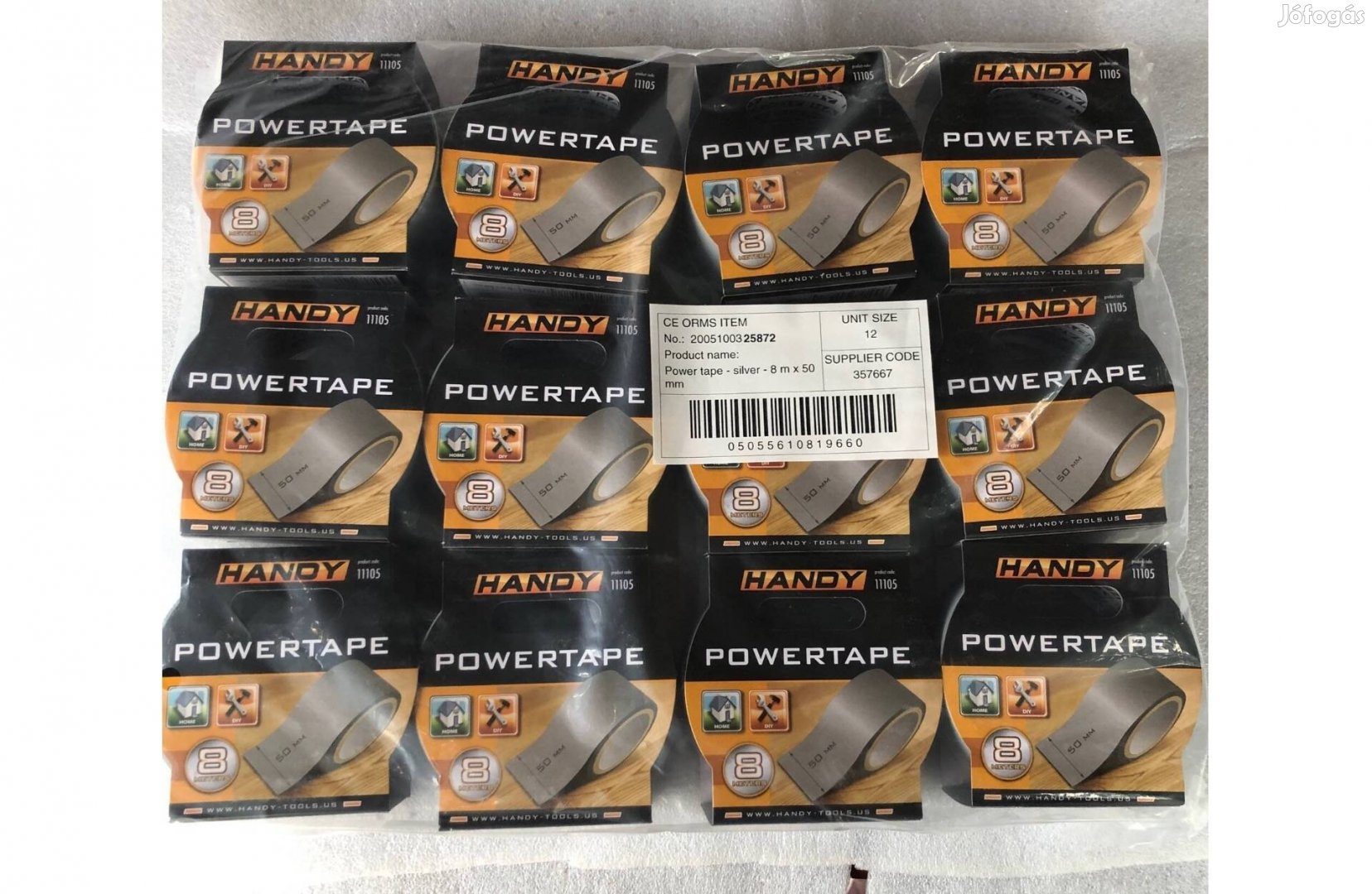 Extra erős szürke öntapadó PVC hobbi 12 tekercs ragasztószal