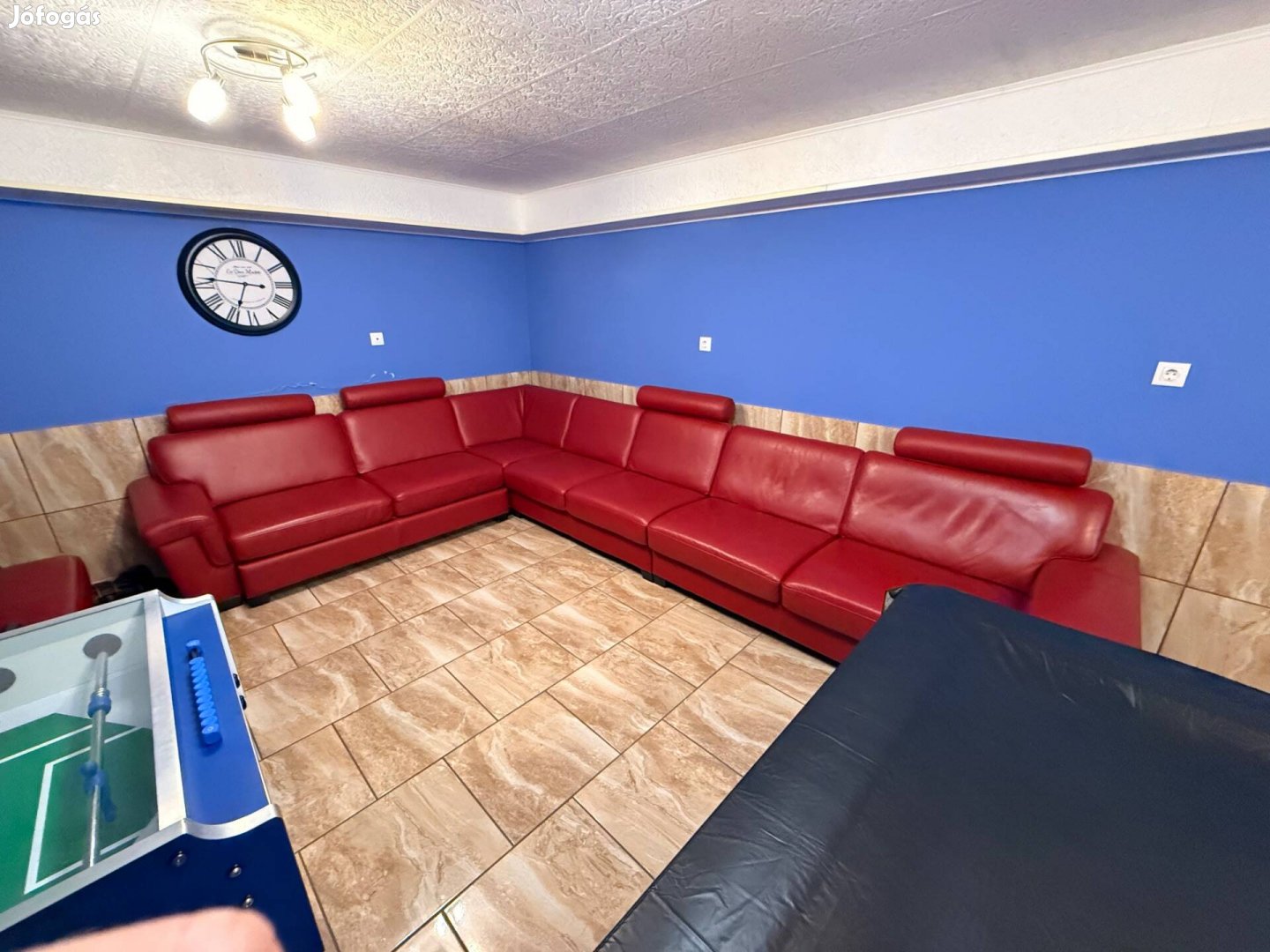 Extra méretű bőr kanapé