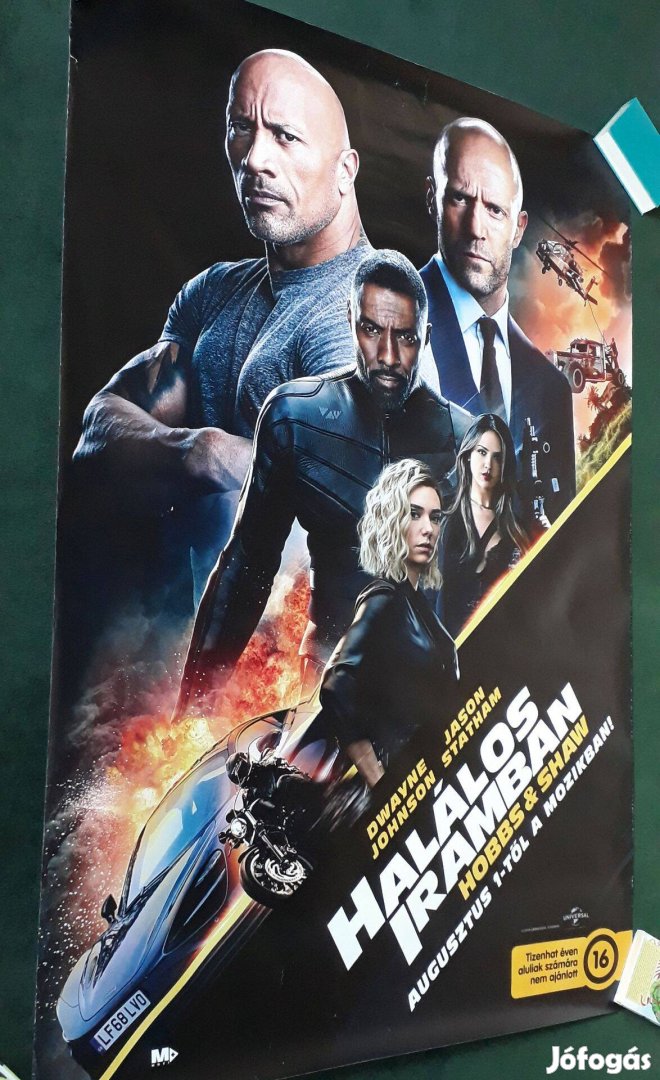 Extra nagy Halálos iramban plakát, 118174 cm, poszter