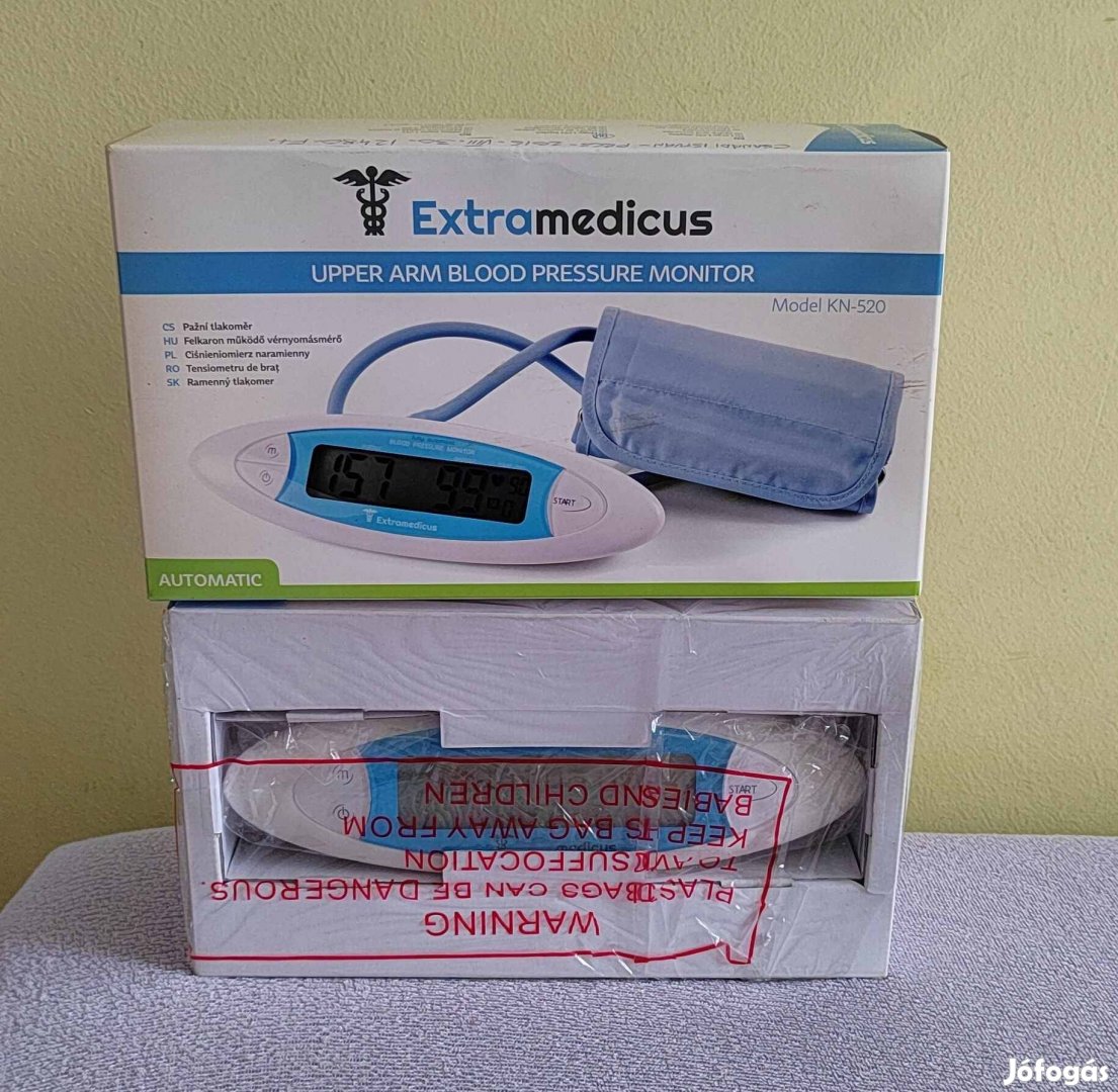 Extramedicus - Felkaros vérnyomásmérő - dobozban - sosem használt