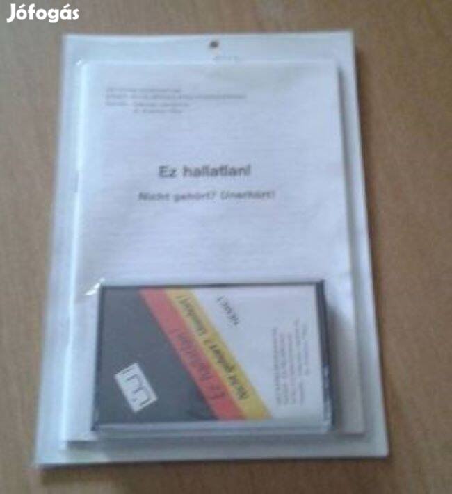 Ez hallatlan c. német oktatási segédanyag, nyelvtanulás, kazetta