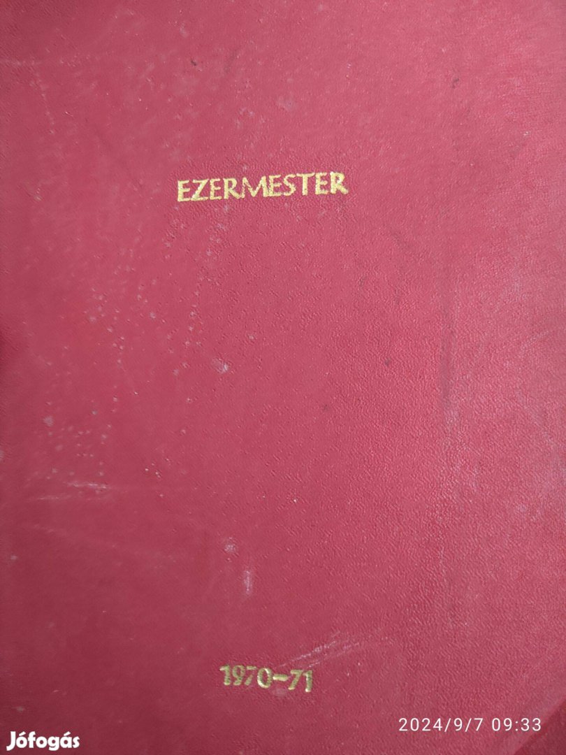 Ezermester 1970-71 teljes évad egybekötve eladó