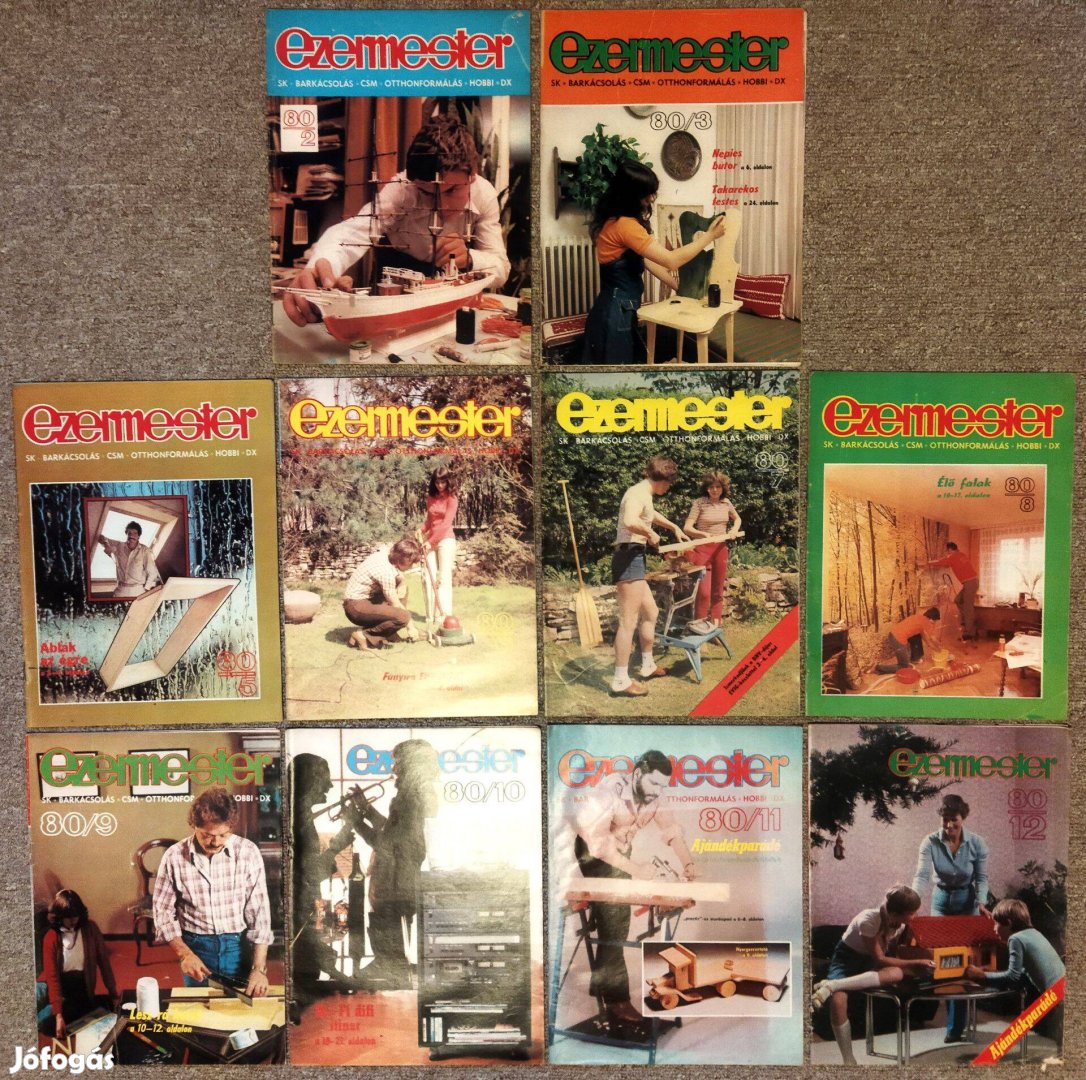Ezermester barkács magazinok (102 db) 1980-as évek