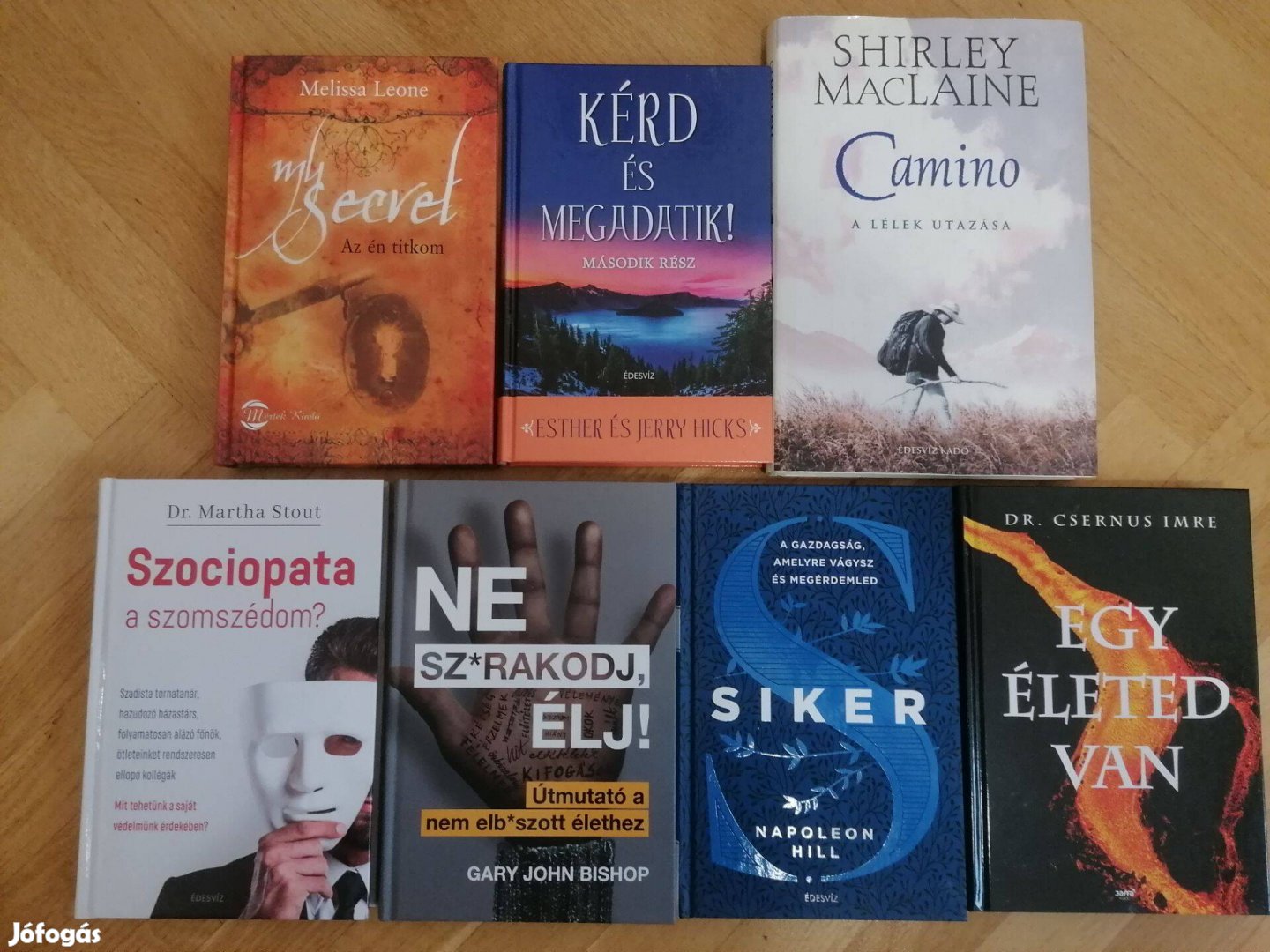 Ezoterikus, motivációs témájú könyvek eladók