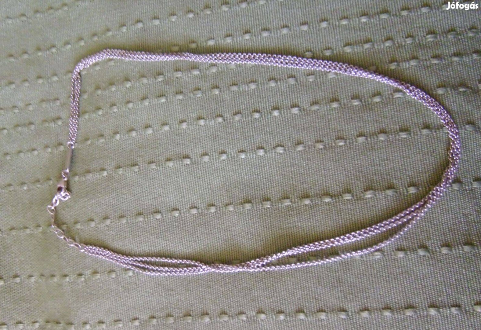 Ezüst 3 soros nyaklánc, 45 cm