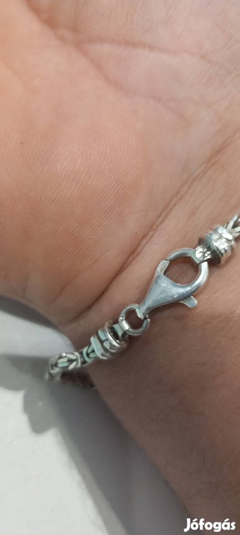 Ezüst 925 királylánc karkötő