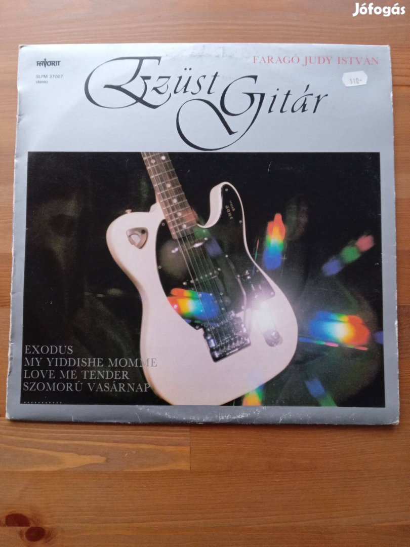 Ezüst Gitár hanglemez bakelit