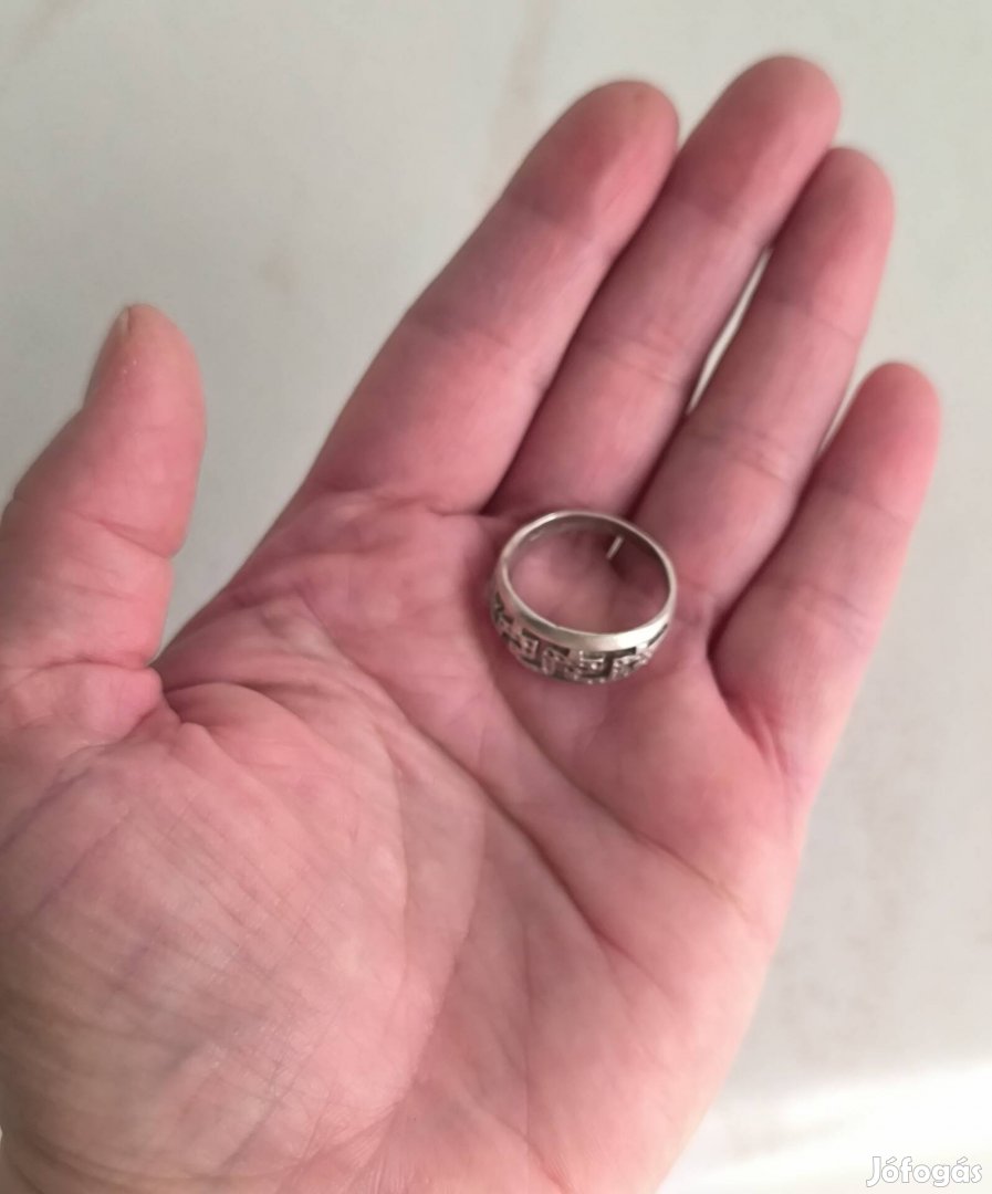 Ezüst 925 mintás gyűrű, uniszex