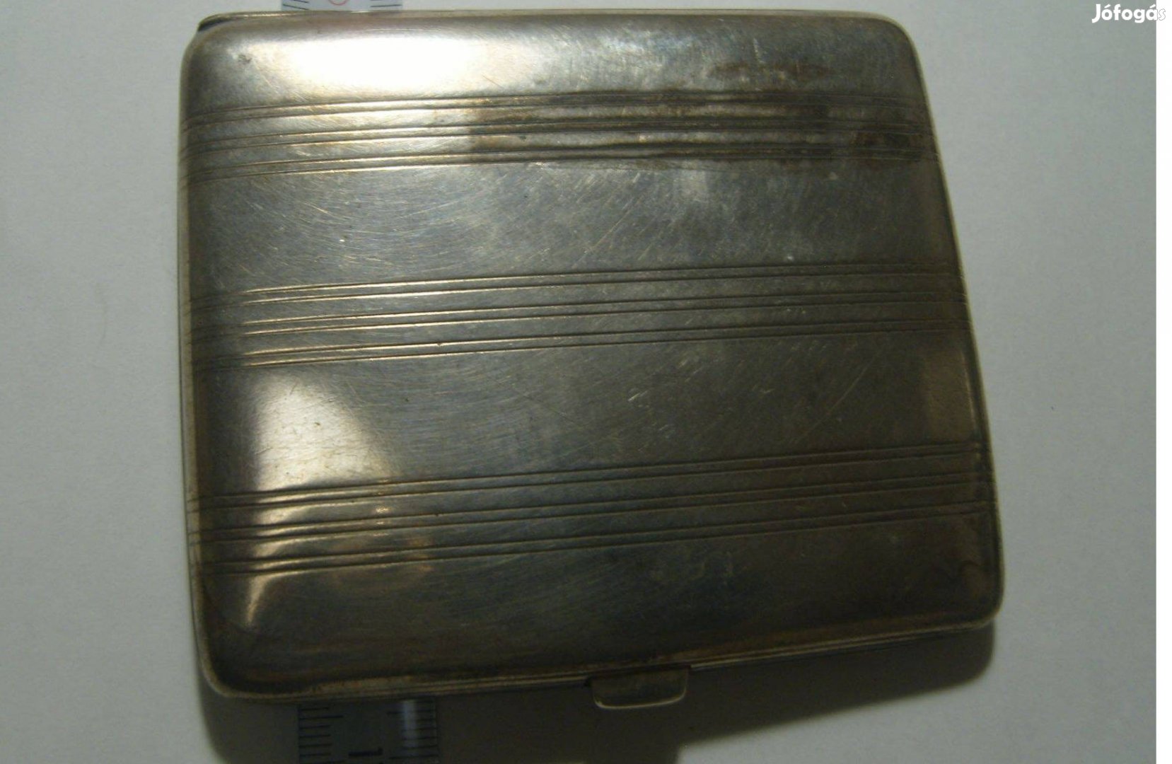 Ezüst cigaretta tartó tárca, 100 gramm, patinás