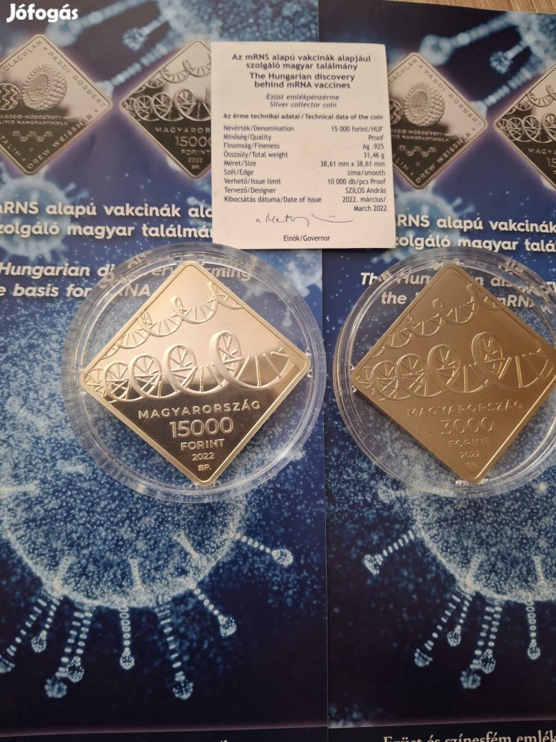 Ezüst emlékérme "kovid" 