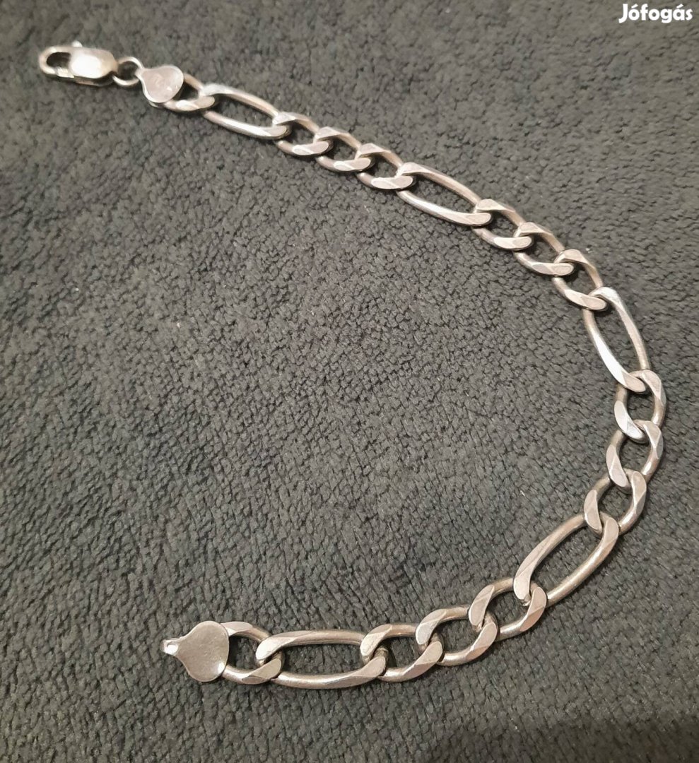 Ezüst karlánc karkötő férfi