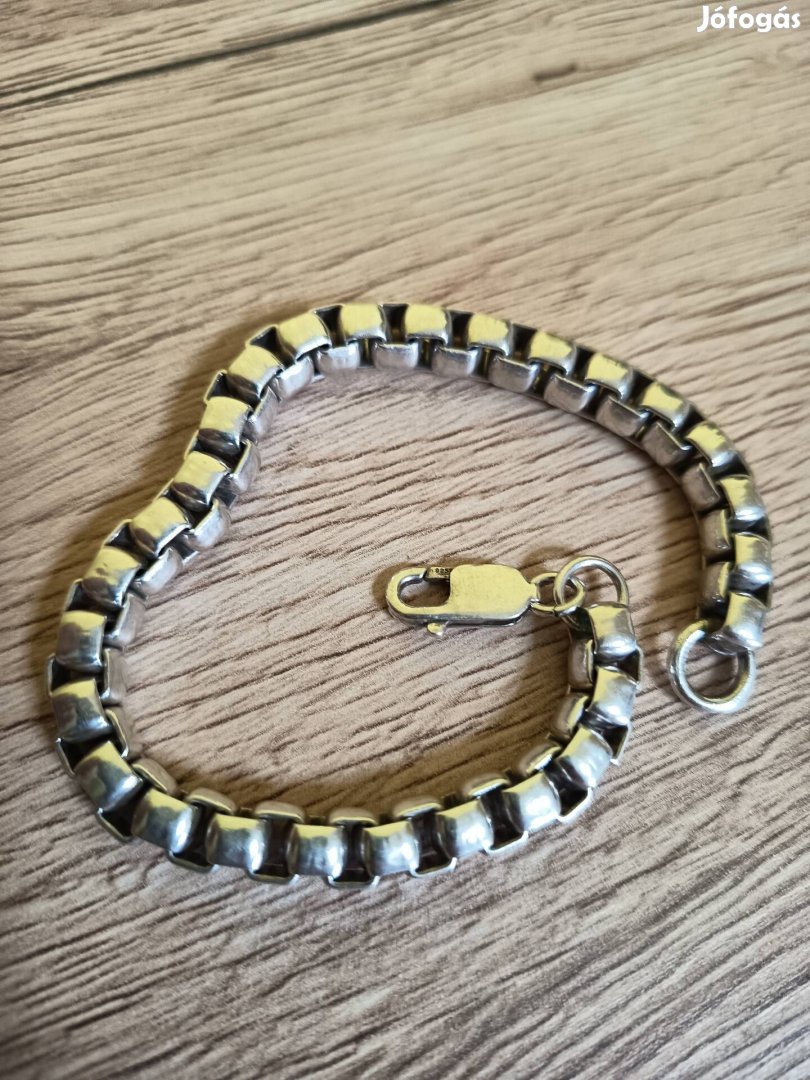 Ezüst tömör karkötő!