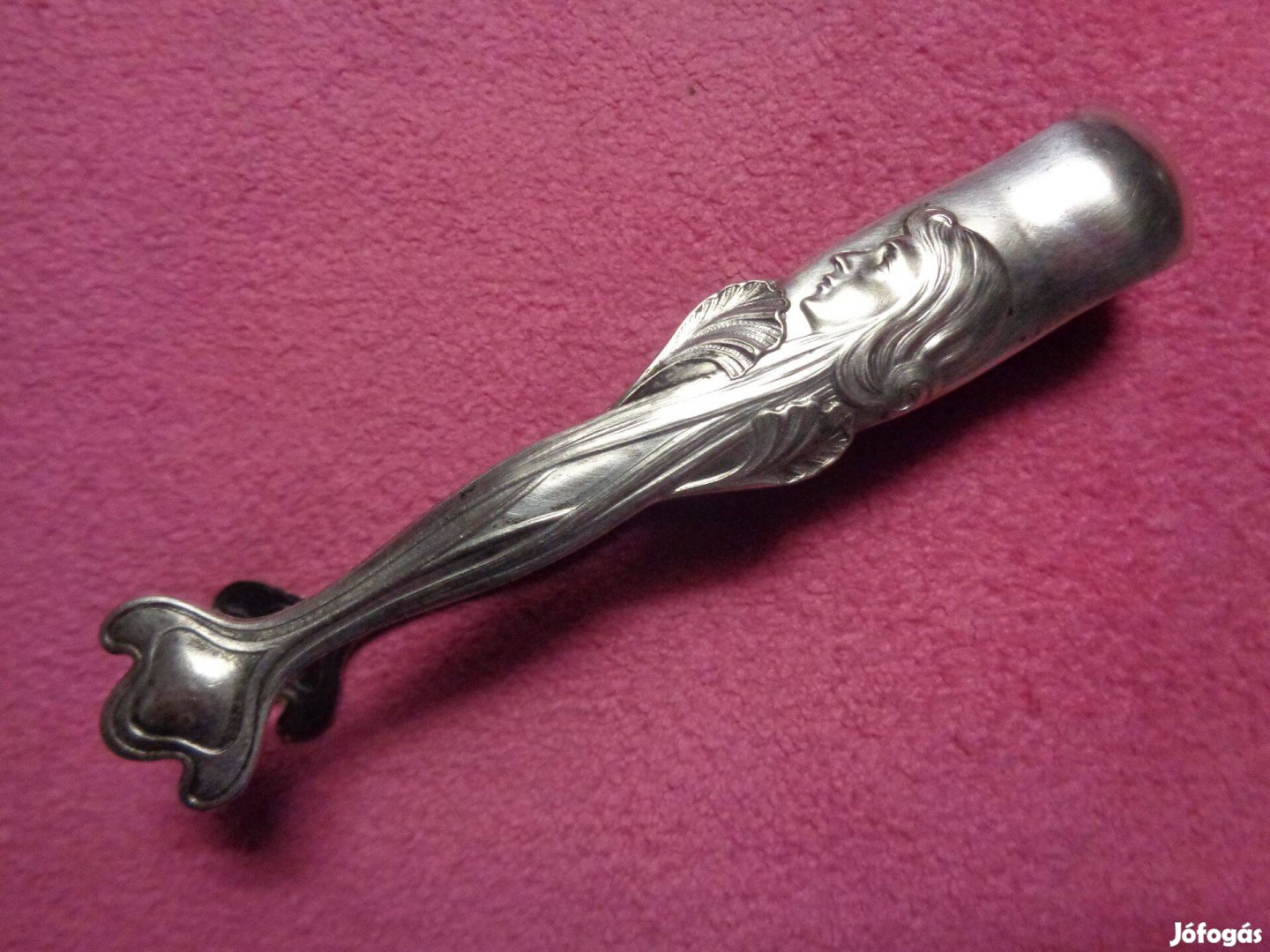 Ezüstözött alpakka cukorcsipesz eladó