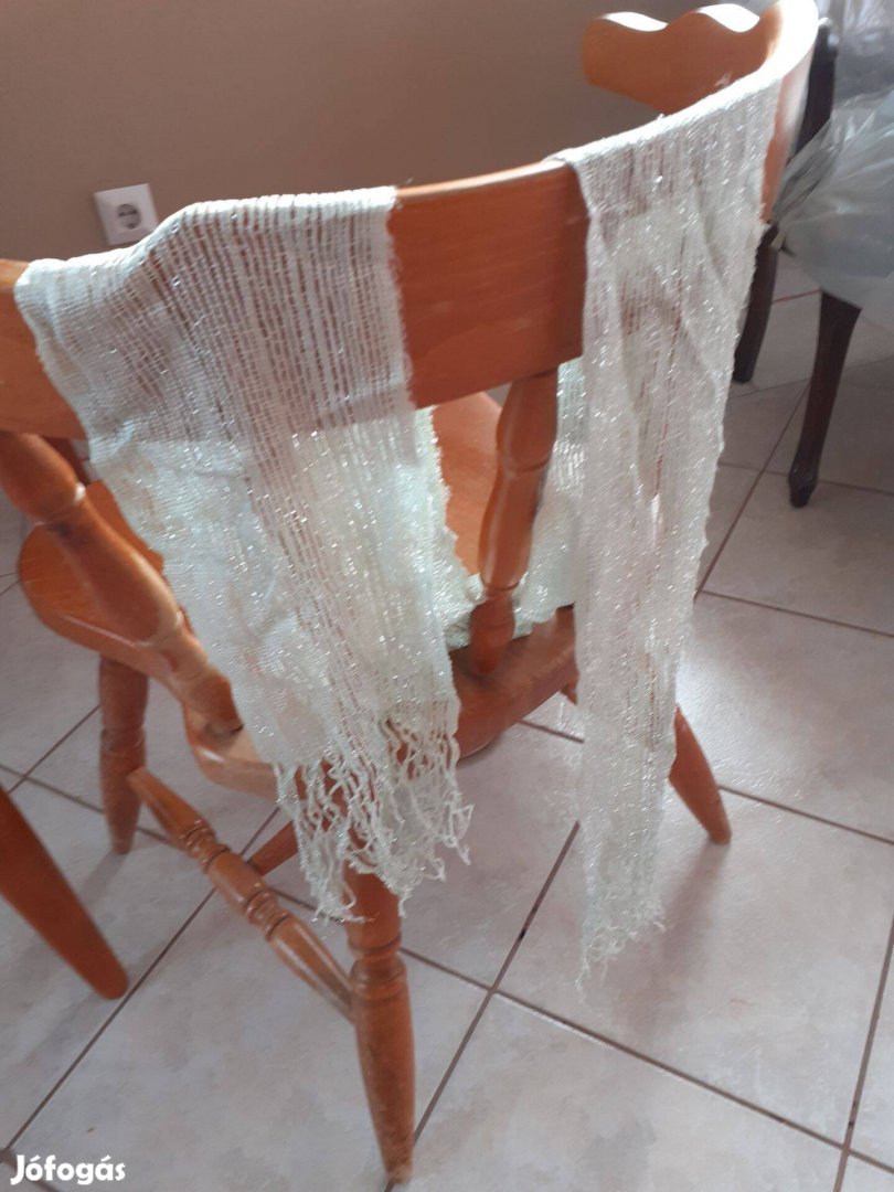 Ezüstszálas halványzöld női muszlin sál alkalmi 1800cm