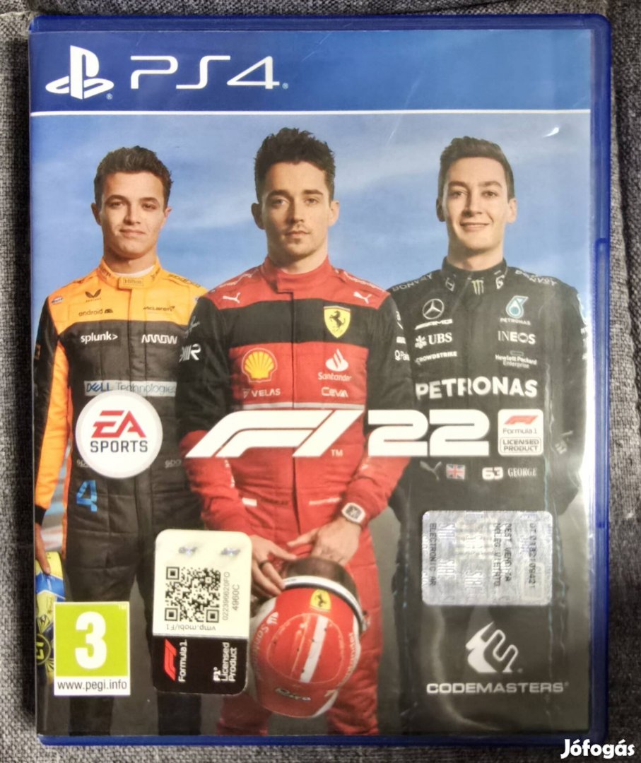 F1 22 Ps4 használt játék Playstation 4 Ps5 