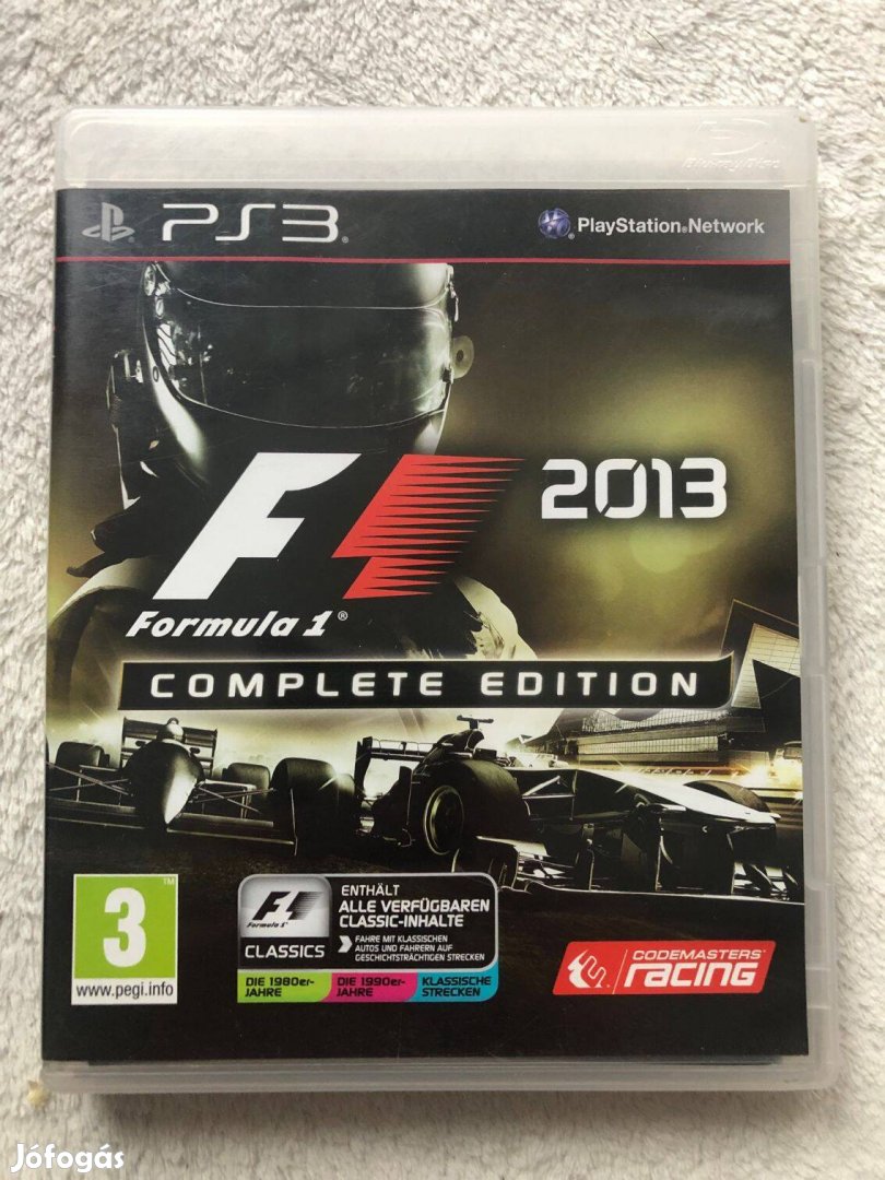 F1 Formula 1 2013 Ps3 Playstation 3 játék