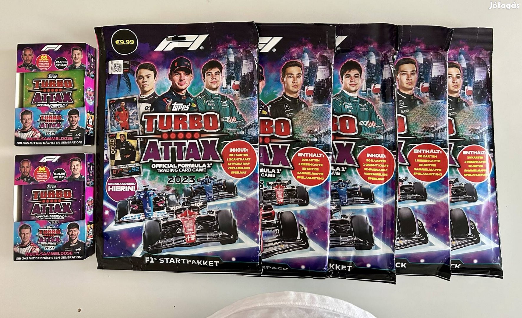 F1 Turbo attax 2023 kezdőcsomagok, kártyák