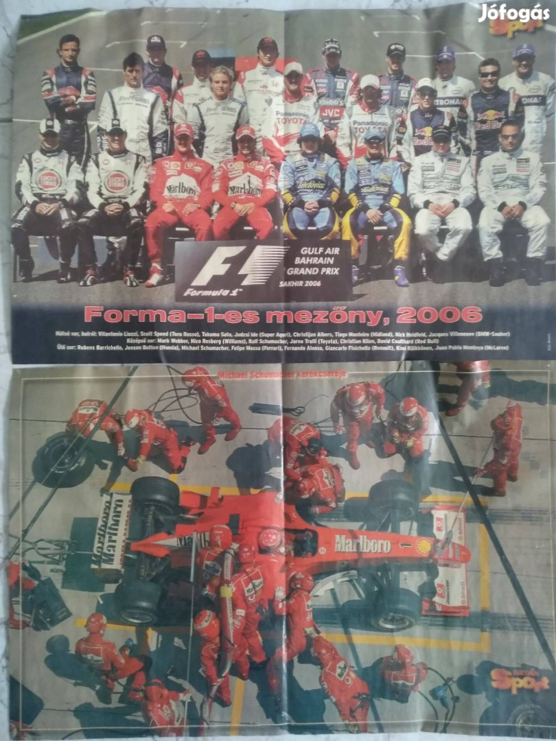 F1-es poszterek eladók