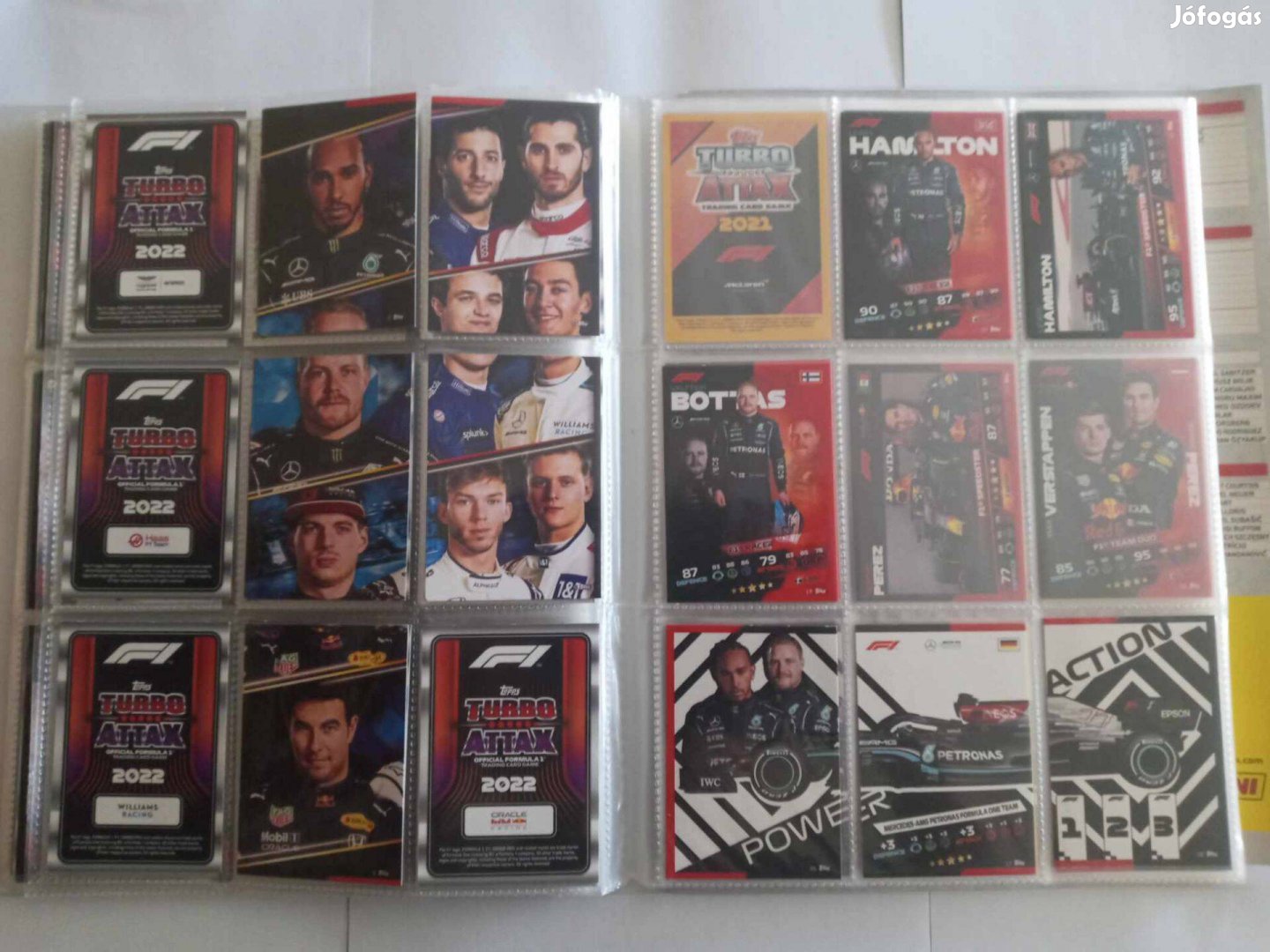 F1 topps kártya 2021 szériából