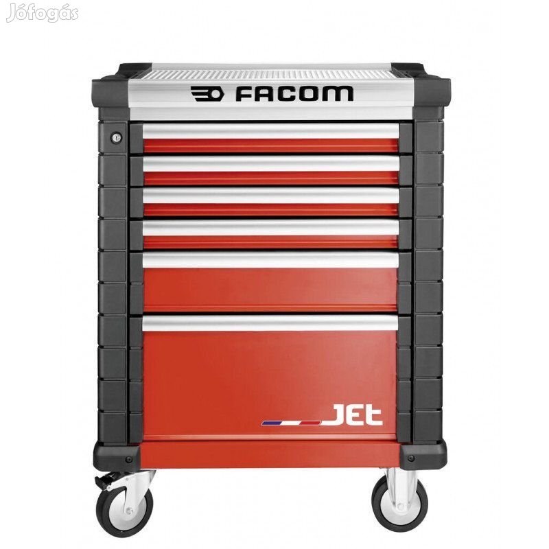 FACOM Roller Szekrény JET M3 / 6 fiókos piros