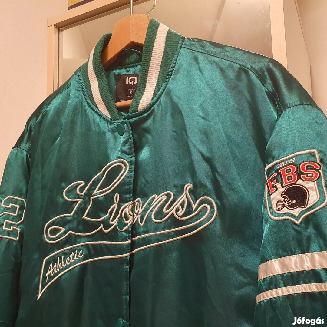 FBS Lions szatén varsity bomber dzseki kabát