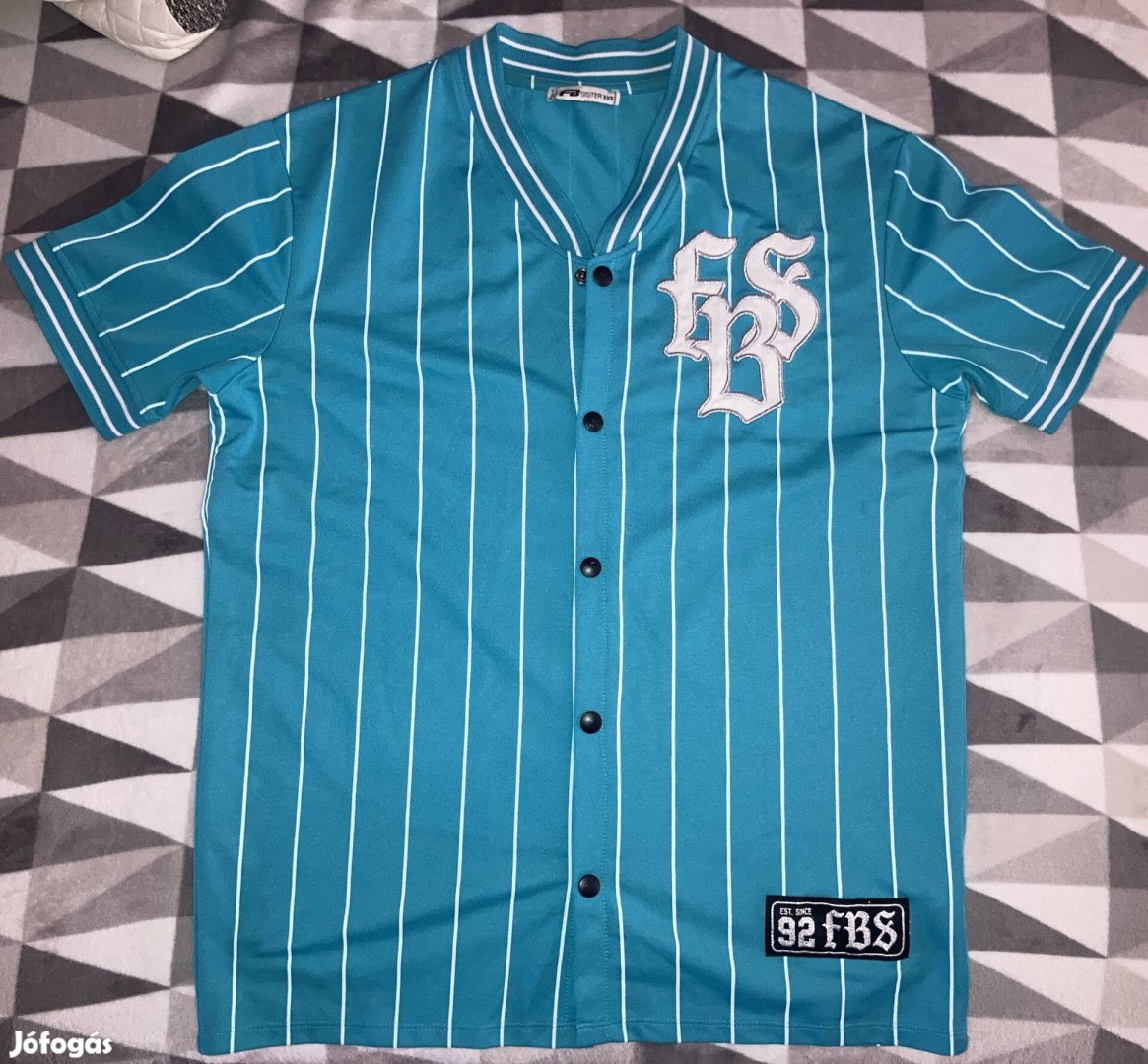 FBS - patentos szinte új (hímzett) M-L baseball ing felső 