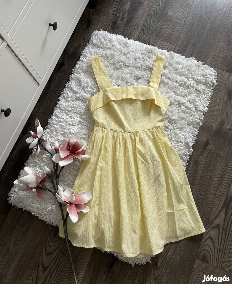 FB sister sárga masnis ruha, nyári ruha, S