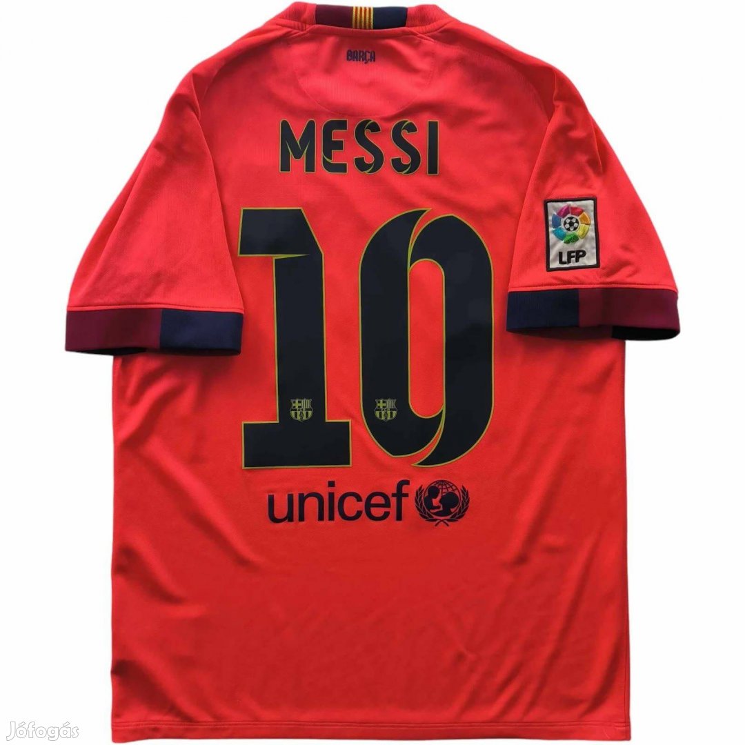 FC Barcelona 2014-15 Nike vendég Lionel Messi foci mez M-es