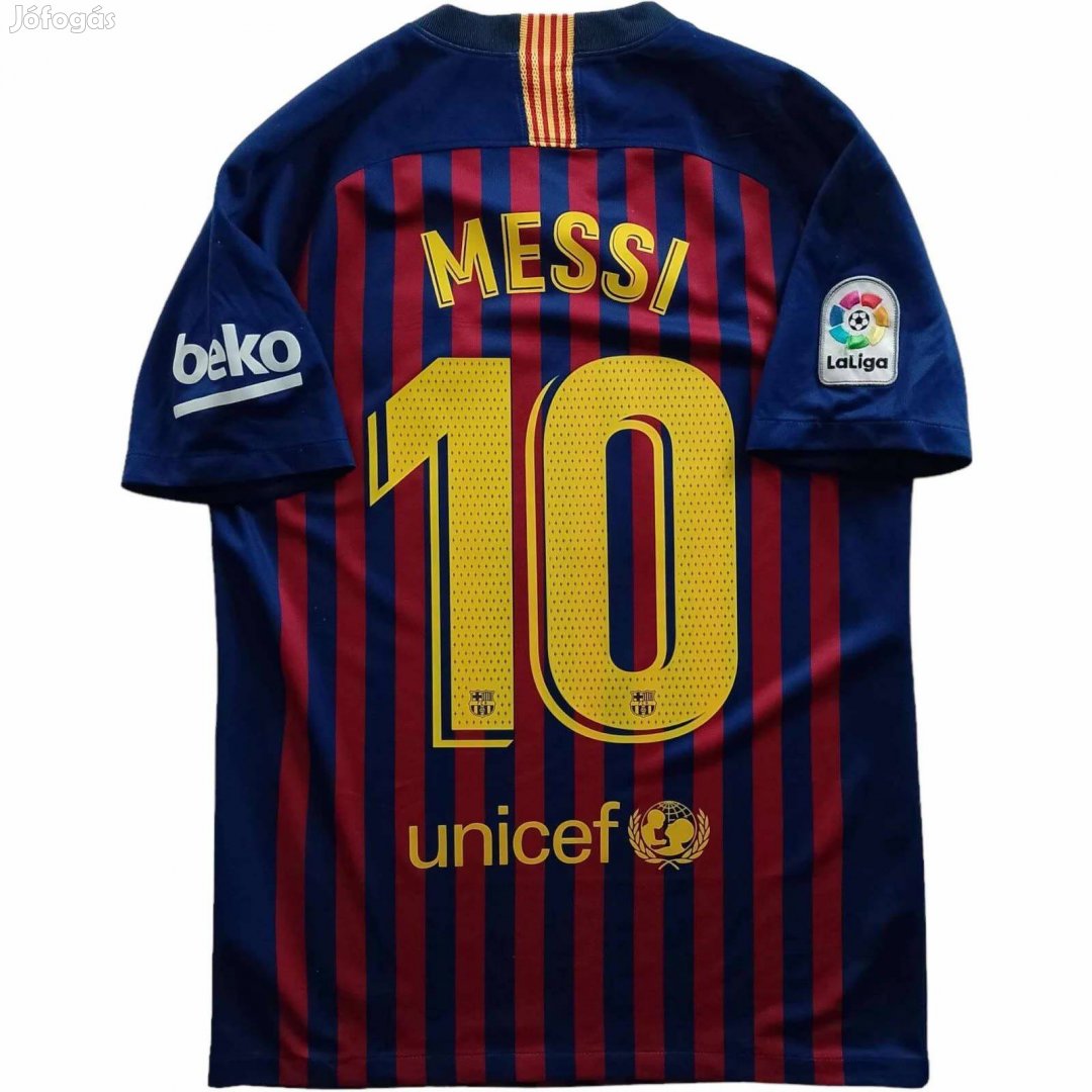 FC Barcelona 2018-19 Nike hazai Lionel Messi foci mez S-es