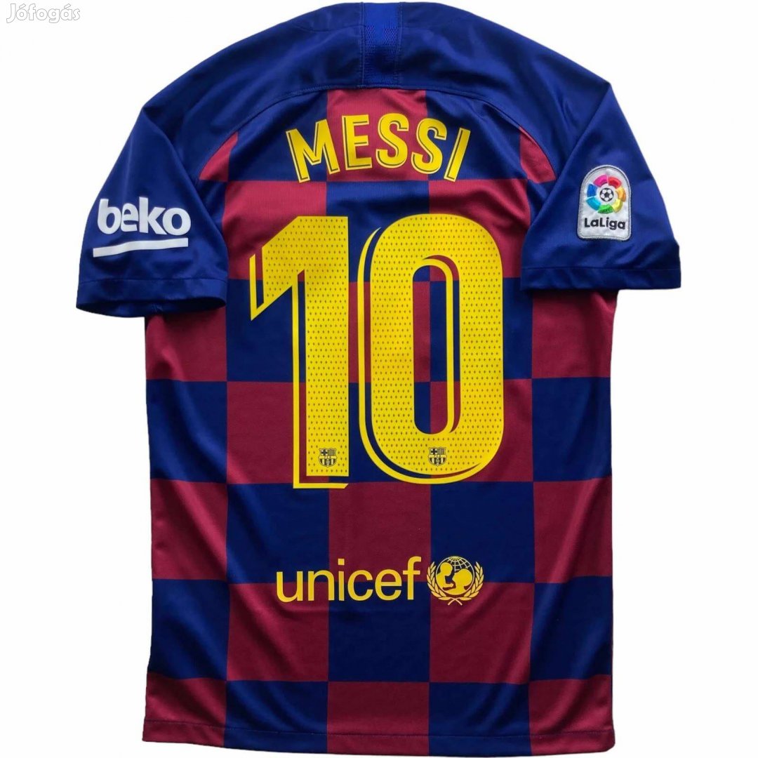 FC Barcelona 2019-20 Nike hazai Lionel Messi foci mez S-es