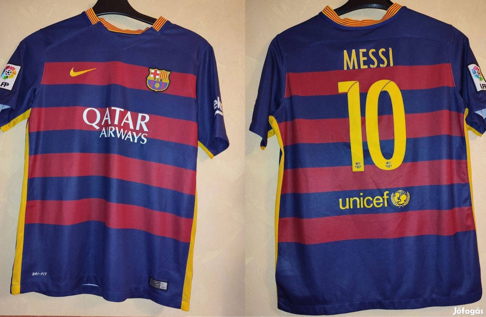 FC Barcelona Lionel Messi eredeti Nike 2015-ös mez (158-170)