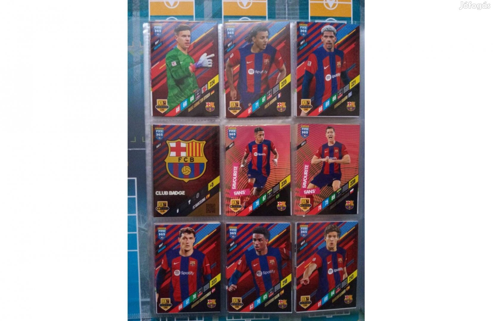 FC Barcelona Teljes sor Fifa 365 2024 kártya