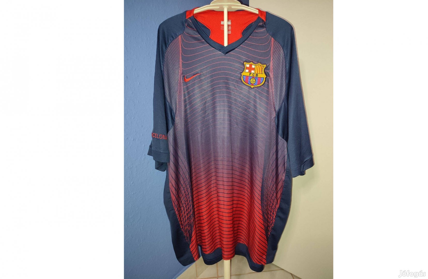 FC Barcelona eredeti 2007-2008 Nike edzőmez (XL)