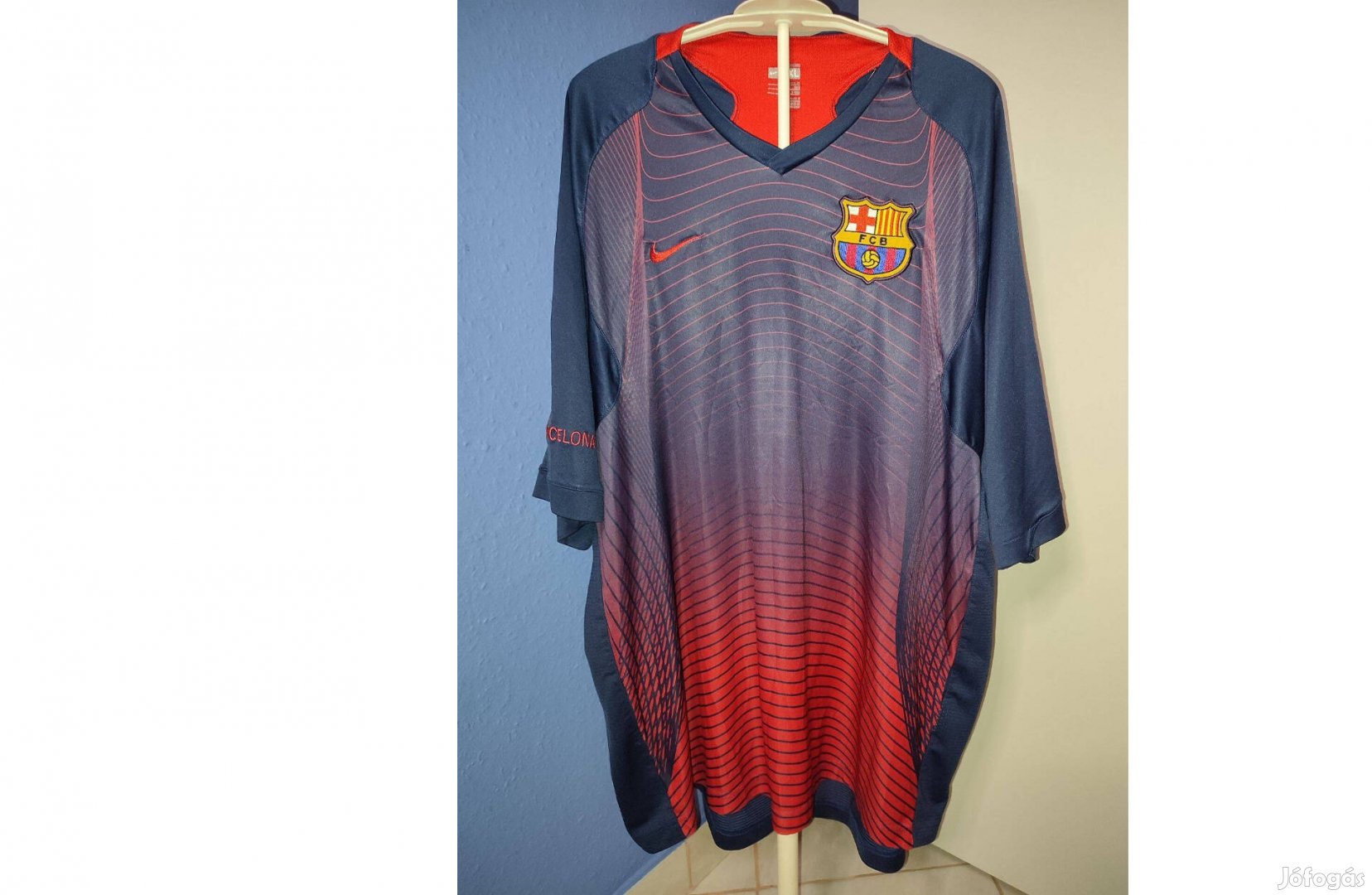 FC Barcelona eredeti 2007-2008 Nike edzőmez (XL-es)