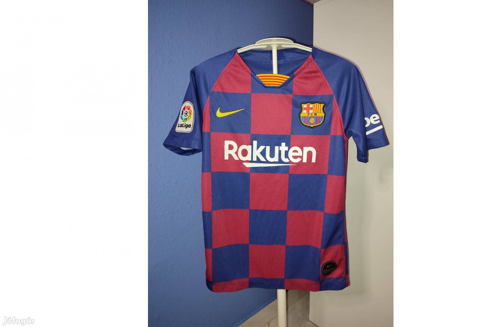 FC Barcelona eredeti Nike 2019-20 kockás gyerek mez (137-147) II